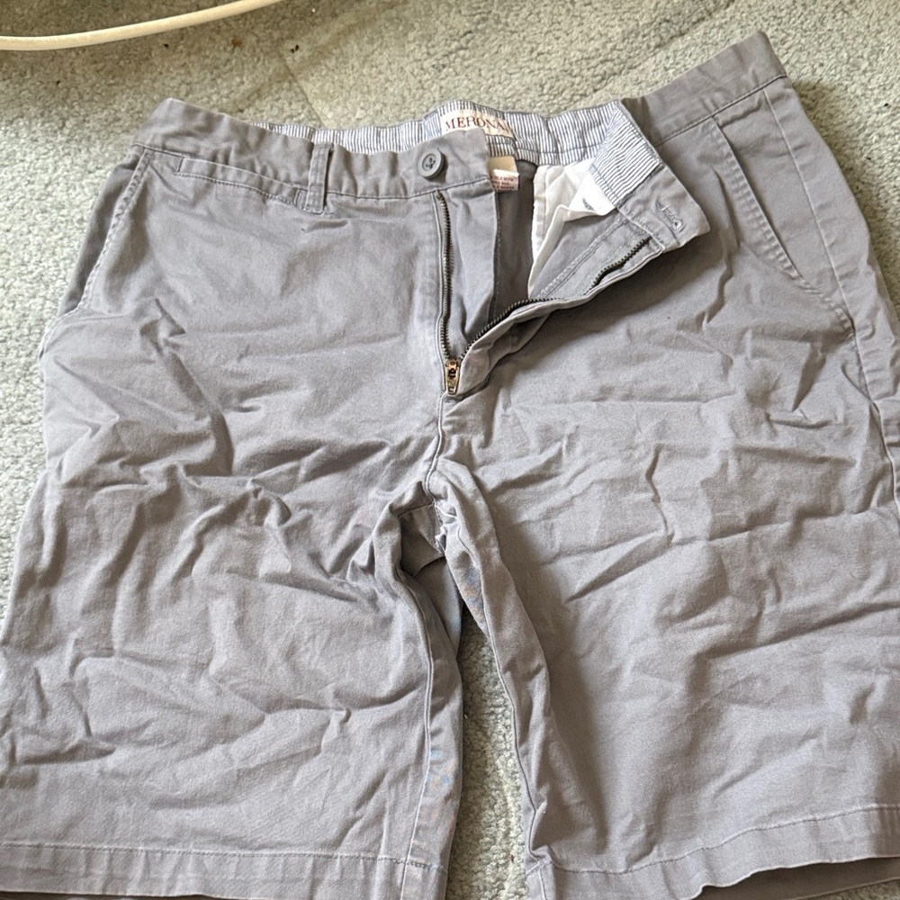 Merona Gray Men's Flat Front Shorts